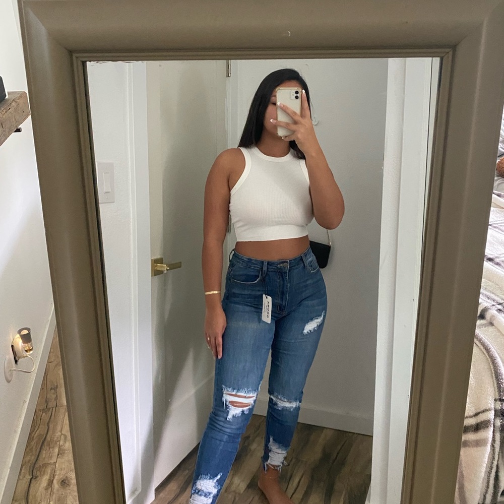 White Crop Top